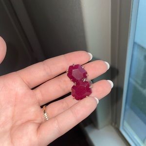 Kendra Scott Maroon Earrings